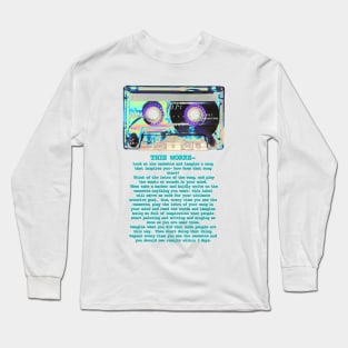 Cassette With Instructions Long Sleeve T-Shirt
